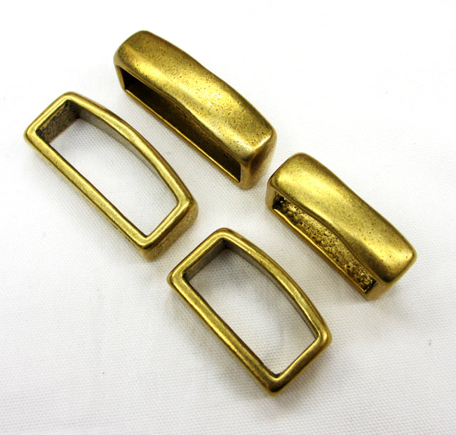 Solid Brass Belt Buckle Keeper (1.5