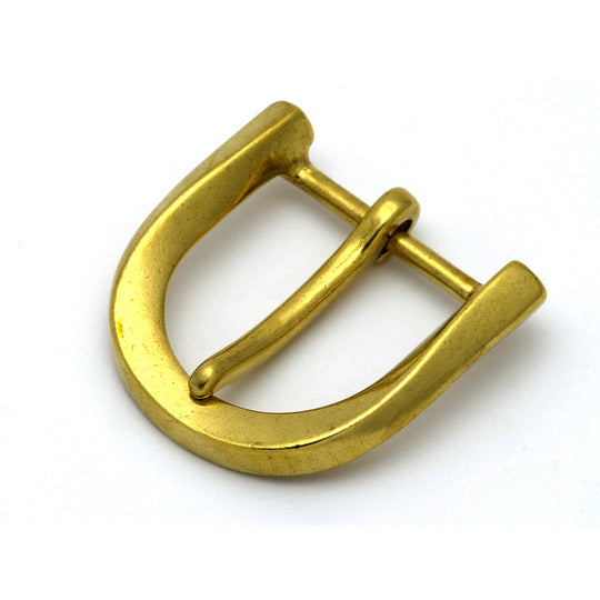 Solid Brass "Twist" Belt Buckle