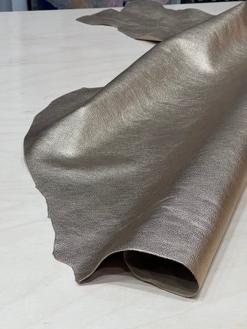 Adria Leather - Gold Metallic