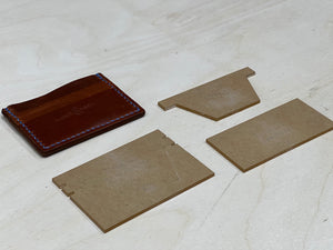 Modèle de motif acrylique de portefeuille à 5 poches