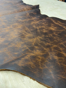 Bison Teak Pullup Leather