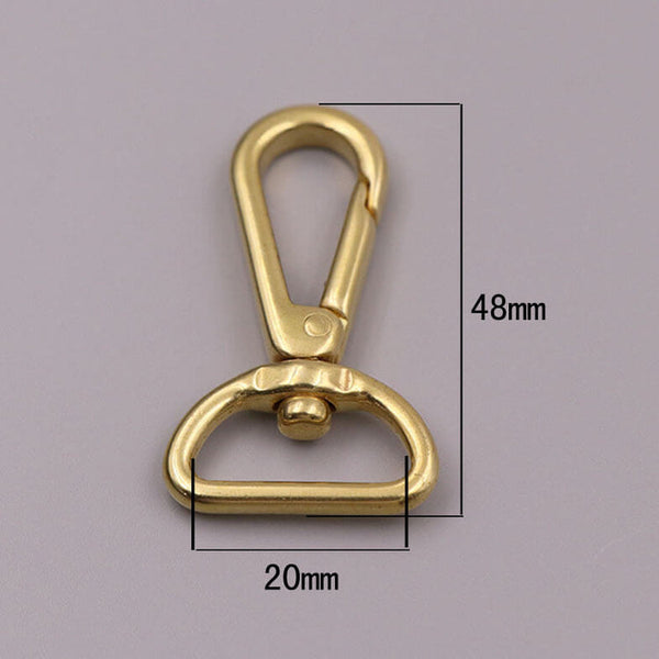 Solid Brass Lever Swivel Snap