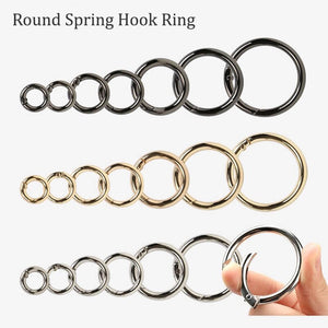 Round Ring Lever Snap (2pk) - Brass, Nickel