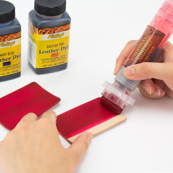 Refillable Leather Marker Dye Pen