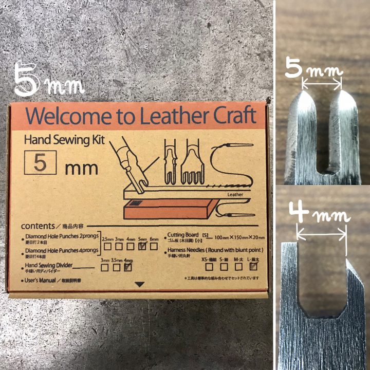 OKA Leathercraft Tool Kit - Japan (3mm,4mm,5mm) – Hand and Sew Leather
