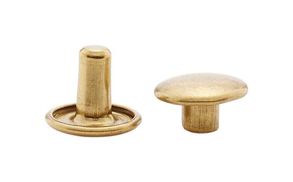 Jiffy Rivets Solid Brass Doublecap 400 series (9x7mm, 9x9mm