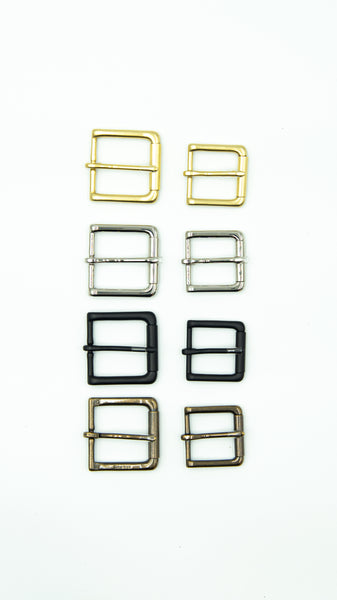 Square Roller Bar Belt Buckle Solid Brass(1.25",1.5") (Brass, Nickel, Matte Black, Antique Brass)