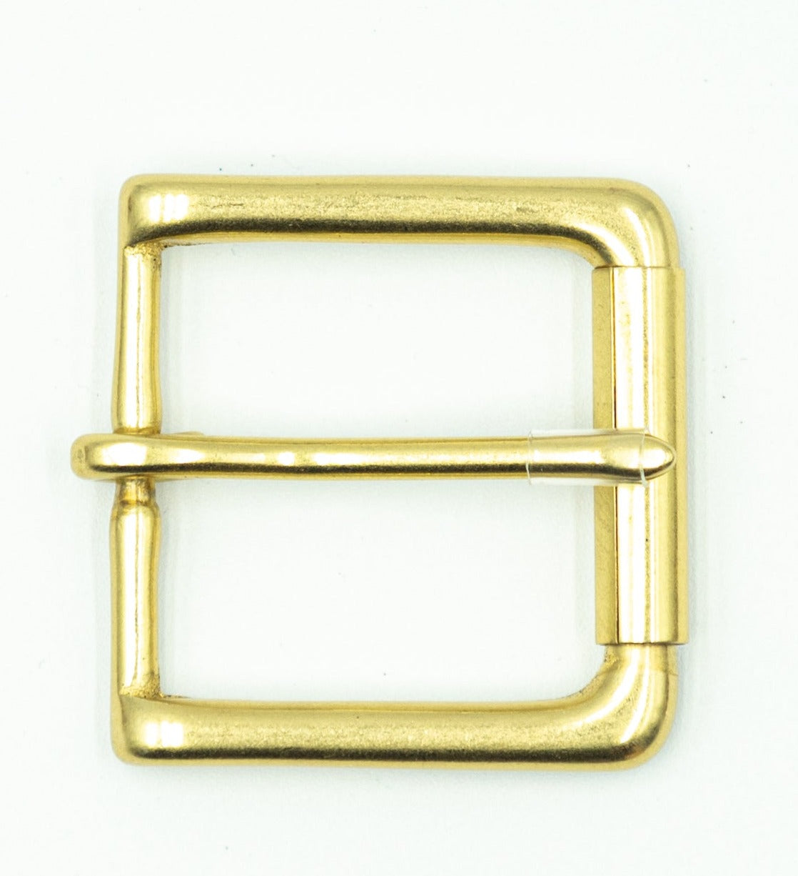 Boucle de ceinture à barre roulante carrée en laiton massif (1,25", 1,5") (laiton, nickel, noir mat, laiton antique)