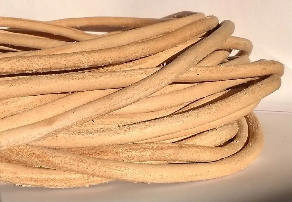 Leather Rope cord - 6mm thick
