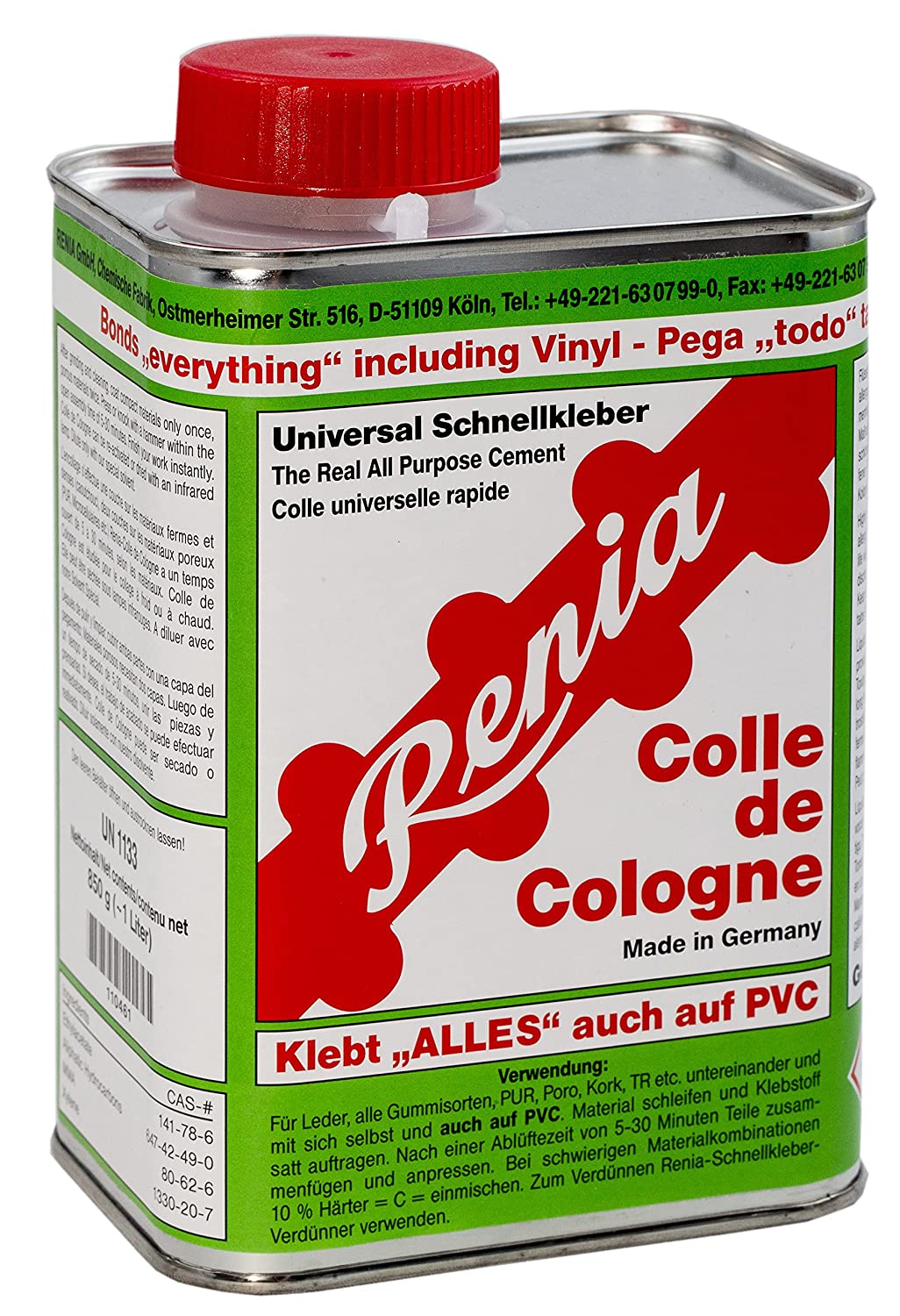Renia Colle de Cologne Contact Ciment Colle