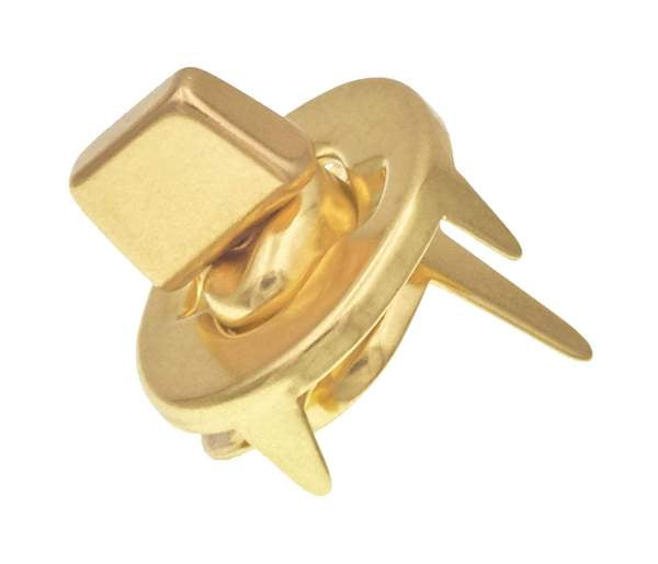 Solid Brass Turn Lock - Brass/Nickel